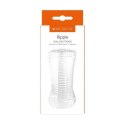 Masturbator- Me You Us Ripple Dual End Stroker Male Masturbator Transparent Masturbator- Me You Us Ripple Dual End Stroker Male Masturbator Transparent