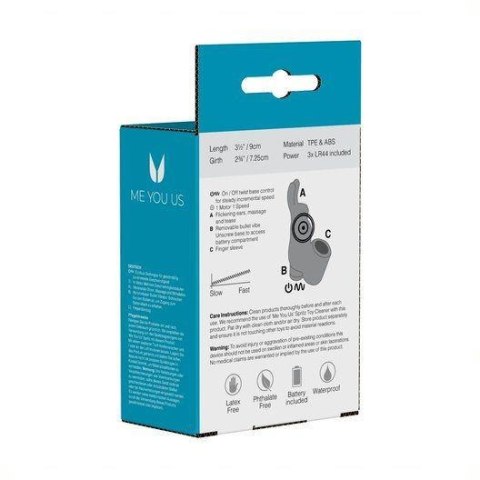 Wibrator- Me You Us Mini Bunny Finger Vibrator Pink Wibrator- Me You Us Mini Bunny Finger Vibrator Pink