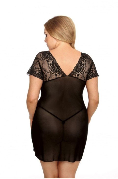 Marina black chemise XXL+ ( czarna halka ) Marina black chemise XXL+ ( czarna halka )