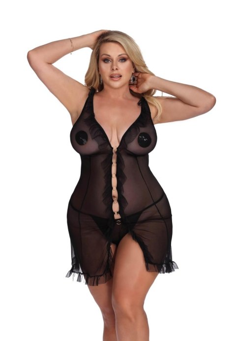DIXIE black chemise XXL+ (czarna halka) DIXIE black chemise XXL+ (czarna halka)