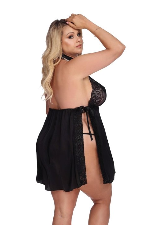 LAURA black chemise XXL+ (czarna halka) LAURA black chemise XXL+ (czarna halka)