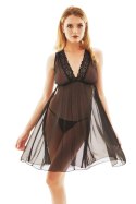 SAFFRON BLACK CHEMISE S/M SAFFRON BLACK CHEMISE S/M