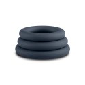 3-Piece Cock Ring Set - Grey 3-Piece Cock Ring Set - Grey