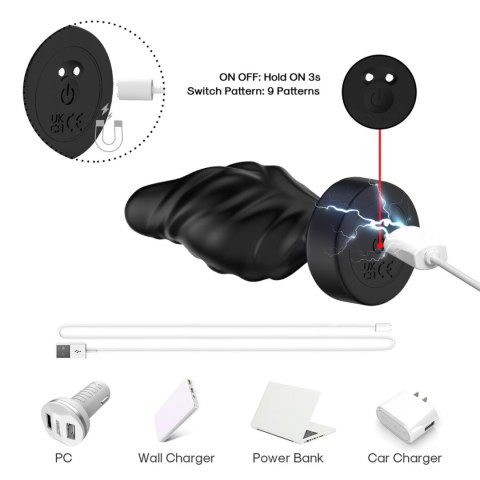 Limonster black, 9 vibration functions Limonster black, 9 vibration functions