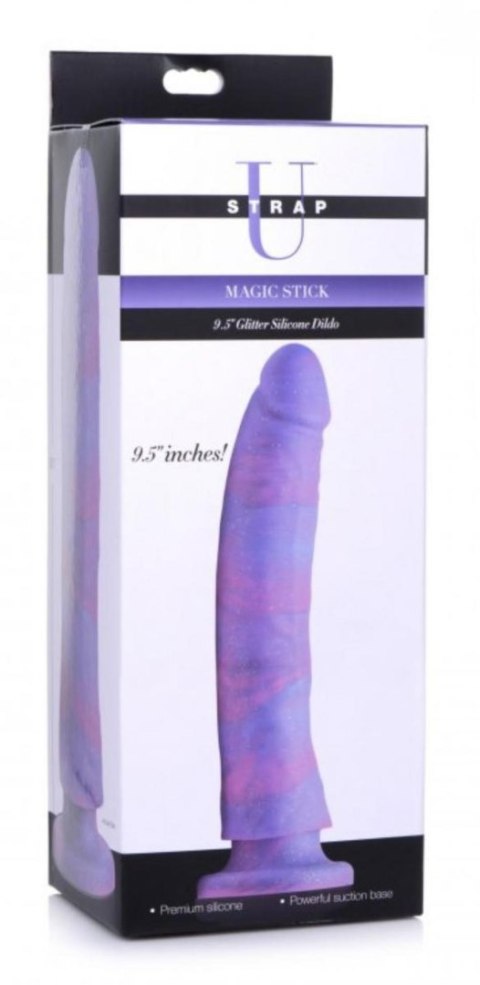 Magic Stick Silicone Dildo With Glitter - 24 cm Magic Stick Silicone Dildo With Glitter - 24 cm