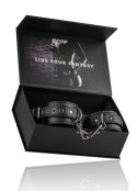 Kajdanki-Black Leather Handcuffs Kajdanki-Black Leather Handcuffs