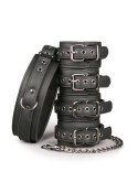 Kajdanki-Fetish set with collar, ankle- and wrist cuffs Kajdanki-Fetish set with collar, ankle- and wrist cuffs