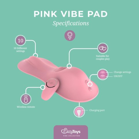 Vibe Pad Tapping + Vibrating - Pink Vibe Pad Tapping + Vibrating - Pink