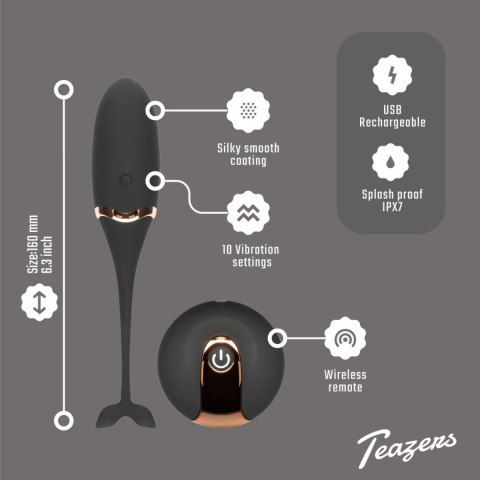Luxurious Vibrating Egg w/ Remote Control - Black Luxurious Vibrating Egg w/ Remote Control - Black
