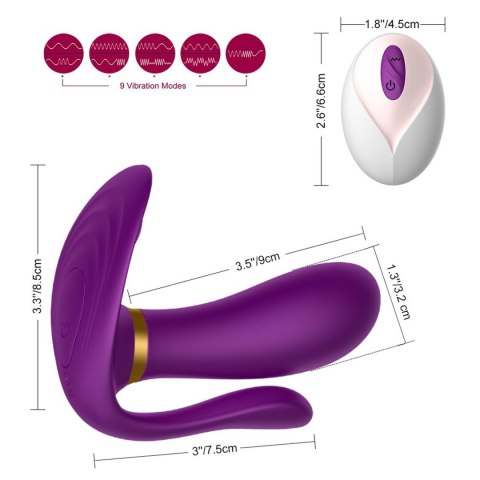 Remote wearable vibrator PURPLE Remote wearable vibrator PURPLE