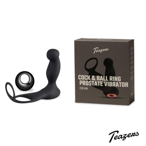 Teazers Cock & Ball Ring Prostate Vibrator with Remote Control Teazers Cock & Ball Ring Prostate Vibrator with Remote Control