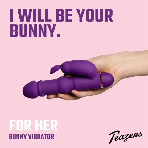 Teazers Silicone Rabbit Vibrator - Purple Teazers Silicone Rabbit Vibrator - Purple