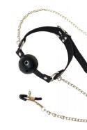Ball Gag with nipple clamps Party Hard Gratitude Ball Gag with nipple clamps Party Hard Gratitude