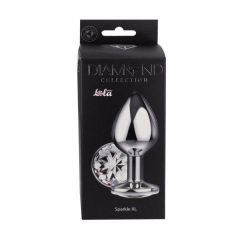 Enlarged Anal Plug Diamond Clear Sparkle XL Enlarged Anal Plug Diamond Clear Sparkle XL
