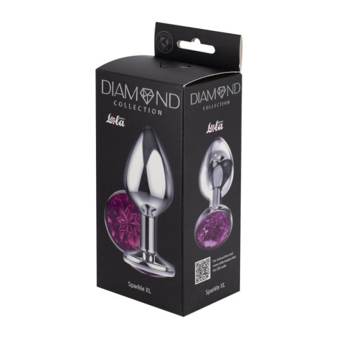 Enlarged Anal Plug Diamond Purple Sparkle XL Enlarged Anal Plug Diamond Purple Sparkle XL