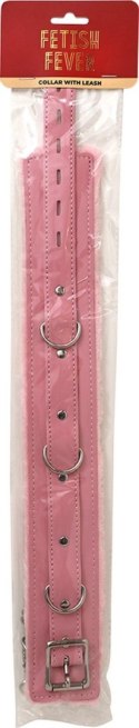 Fetish Fever - Collar with leash - Pink Fetish Fever - Collar with leash - Pink