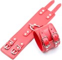 Fetish Fever - Cuffs with two buckles - Red Fetish Fever - Cuffs with two buckles - Red