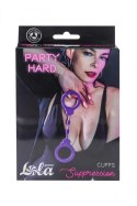 Kajdanki-Silicone Handcuffs Party Hard Suppression Purple Kajdanki-Silicone Handcuffs Party Hard Suppression Purple