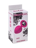 Plug-Anal Plug Emotions Cutie Medium Pink dark black crystal Plug-Anal Plug Emotions Cutie Medium Pink dark black crystal