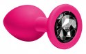 Plug-Anal Plug Emotions Cutie Medium Pink dark black crystal Plug-Anal Plug Emotions Cutie Medium Pink dark black crystal