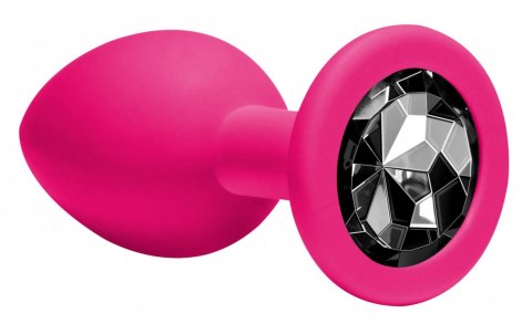 Plug-Anal Plug Emotions Cutie Medium Pink dark black crystal Plug-Anal Plug Emotions Cutie Medium Pink dark black crystal