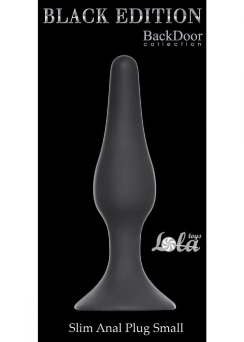 Plug-Slim Anal Plug Small Black Plug-Slim Anal Plug Small Black