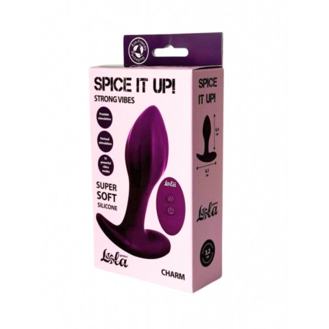 Double Silicone Vibrating Anal Plug Spice it Up Charm Double Silicone Vibrating Anal Plug Spice it Up Charm