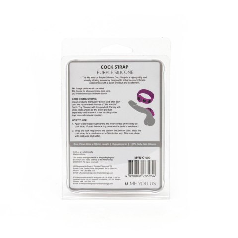 Me You Us Purple Silicone Cock Strap Me You Us Purple Silicone Cock Strap
