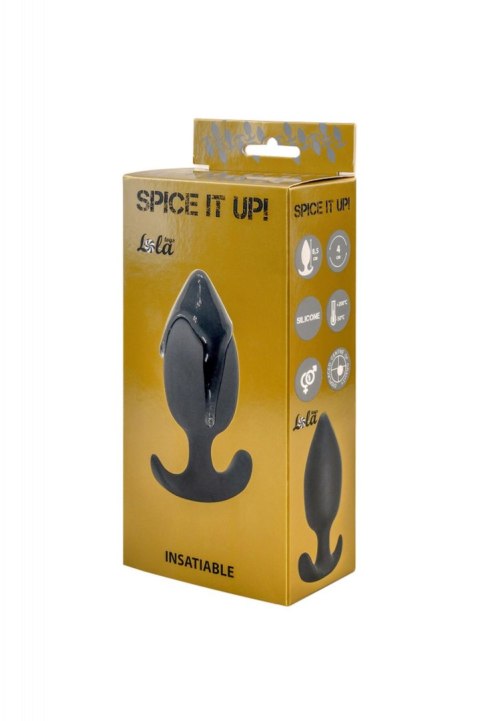 Plug-Anal plug with misplaced center of gravity Spice it up Insatiable Dark Grey Plug-Anal plug with misplaced center of gravity Spice it up Insatiable Dark Grey