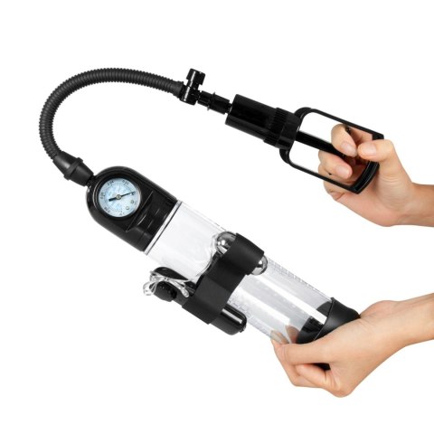 Pompka-Powerpump MASTER Vibrating - Black&Clear Pompka-Powerpump MASTER Vibrating - Black&Clear