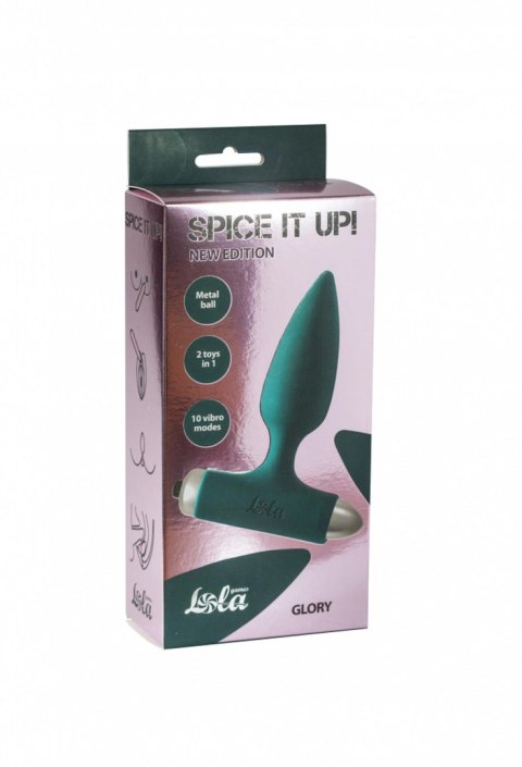 Vibrating Anal Plug Spice it up New Edition Glory Dark green Vibrating Anal Plug Spice it up New Edition Glory Dark green