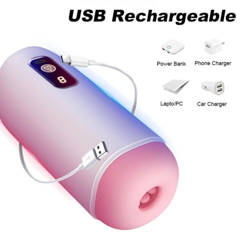 Masturbator- USB Rechargeable, 8 vibration functions Masturbator- USB Rechargeable, 8 vibration functions