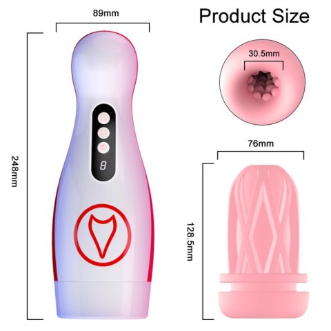 Masturbator - Vibrating Masturbation Cup , 7 Suction Power, 7 Vibration Setting Masturbator - Vibrating Masturbation Cup , 7 Suction Power, 7 Vibration Setting