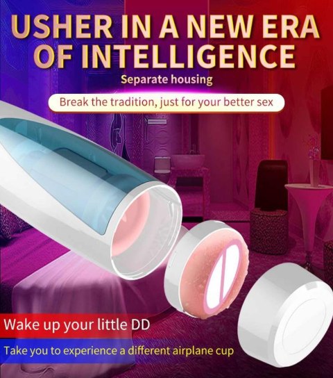 Masturbator-Vibrating, Rotating and Flashing Masturbation USB 10+10 Function / Talk Mode Masturbator-Vibrating, Rotating and Flashing Masturbation USB 10+10 Function / Talk Mode