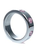 Pierścień-Metal Cock Ring with Rose Diamonds Large Pierścień-Metal Cock Ring with Rose Diamonds Large
