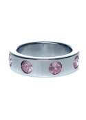 Pierścień-Metal Cock Ring with Rose Diamonds Large Pierścień-Metal Cock Ring with Rose Diamonds Large