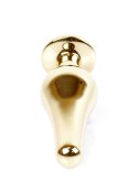 Plug-Jewellery Gold BUTT PLUG- Dark Blue Plug-Jewellery Gold BUTT PLUG- Dark Blue