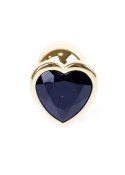Plug-Jewellery Gold Heart PLUG- Black Plug-Jewellery Gold Heart PLUG- Black