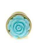 Plug-Jewellery Gold PLUG ROSE- Light Blue Plug-Jewellery Gold PLUG ROSE- Light Blue