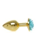 Plug-Jewellery Gold PLUG ROSE- Light Blue Plug-Jewellery Gold PLUG ROSE- Light Blue