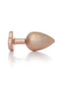 Plug-Jewellery Pearl Gold Heart PLUG- Clear L Plug-Jewellery Pearl Gold Heart PLUG- Clear L