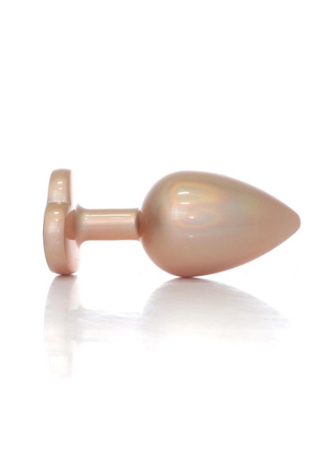 Plug-Jewellery Pearl Gold Heart PLUG- Clear L Plug-Jewellery Pearl Gold Heart PLUG- Clear L