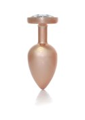 Plug-Jewellery Pearl Gold Heart PLUG- Clear L Plug-Jewellery Pearl Gold Heart PLUG- Clear L