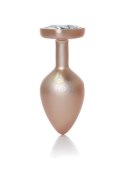 Plug-Jewellery Pearl Gold Heart PLUG- Clear M Plug-Jewellery Pearl Gold Heart PLUG- Clear M