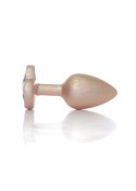 Plug-Jewellery Pearl Gold Heart PLUG- Clear S Plug-Jewellery Pearl Gold Heart PLUG- Clear S