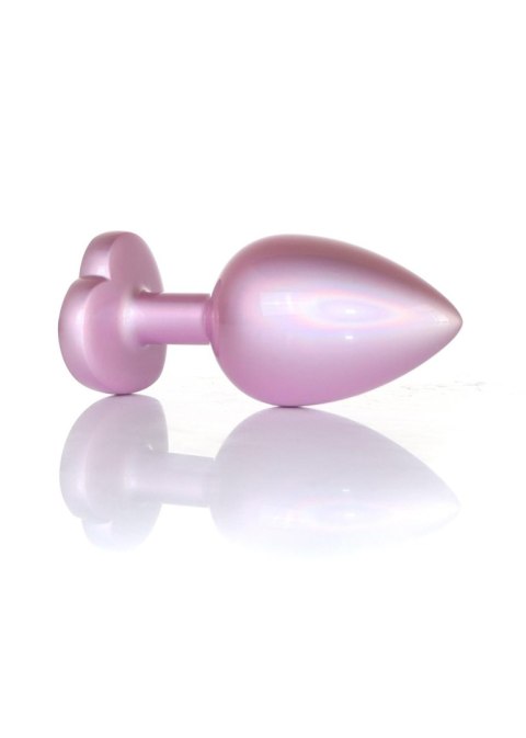 Plug-Jewellery Pearl Pink Heart PLUG- Clear L Plug-Jewellery Pearl Pink Heart PLUG- Clear L