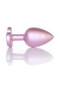 Plug-Jewellery Pearl Pink Heart PLUG- Clear L Plug-Jewellery Pearl Pink Heart PLUG- Clear L