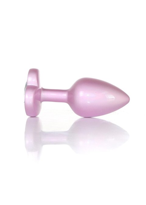 Plug-Jewellery Pearl Pink Heart PLUG- Clear S Plug-Jewellery Pearl Pink Heart PLUG- Clear S
