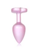 Plug-Jewellery Pearl Pink Heart PLUG- Clear S Plug-Jewellery Pearl Pink Heart PLUG- Clear S