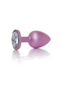 Plug-Jewellery Pearl Pink PLUG- Clear L Plug-Jewellery Pearl Pink PLUG- Clear L